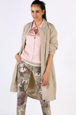 Funky Staff Funky Club Duster Coat In Cream