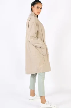 Funky Staff Funky Club Duster Coat In Cream