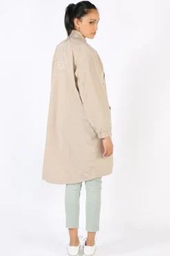Funky Staff Funky Club Duster Coat In Cream