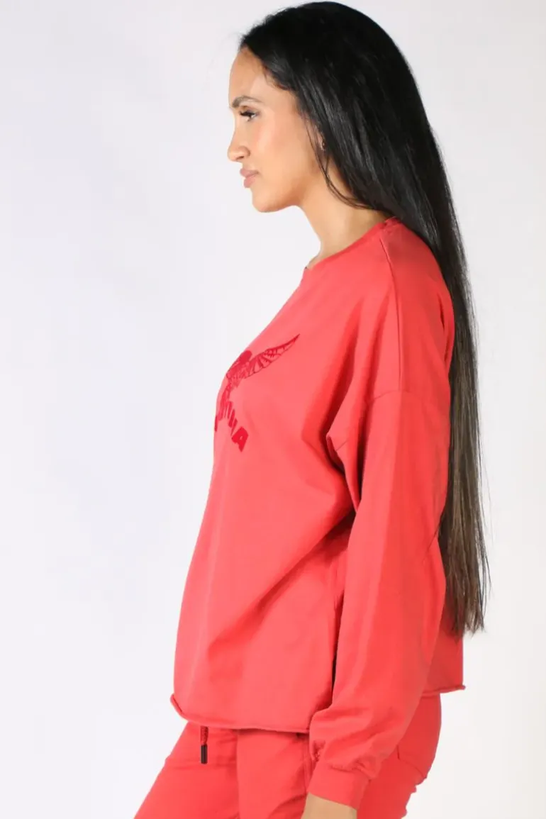 Funky Staff Mania Tee In Red