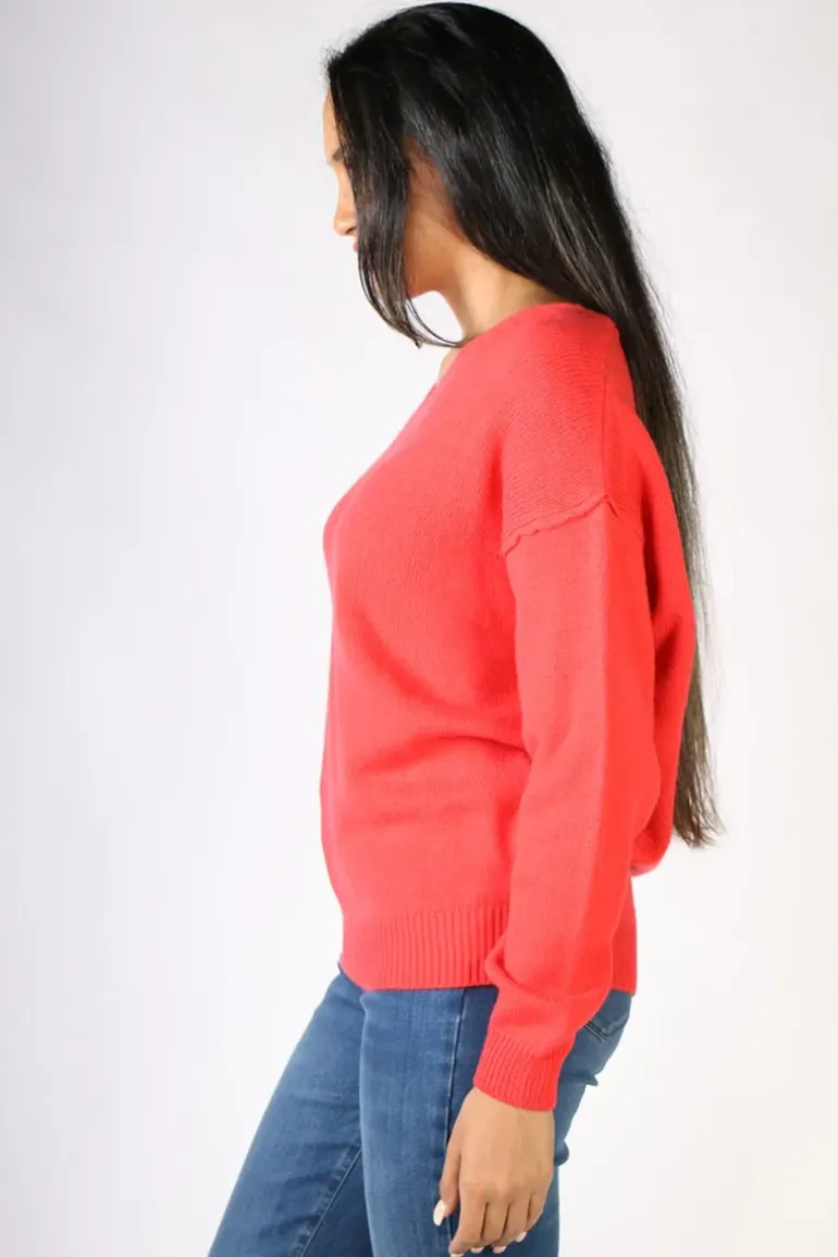 Funky Staff Martina Pullover In Red