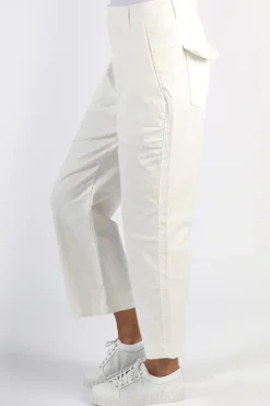 Funky Staff Wide Leg Drill Zita Pant In Cream
