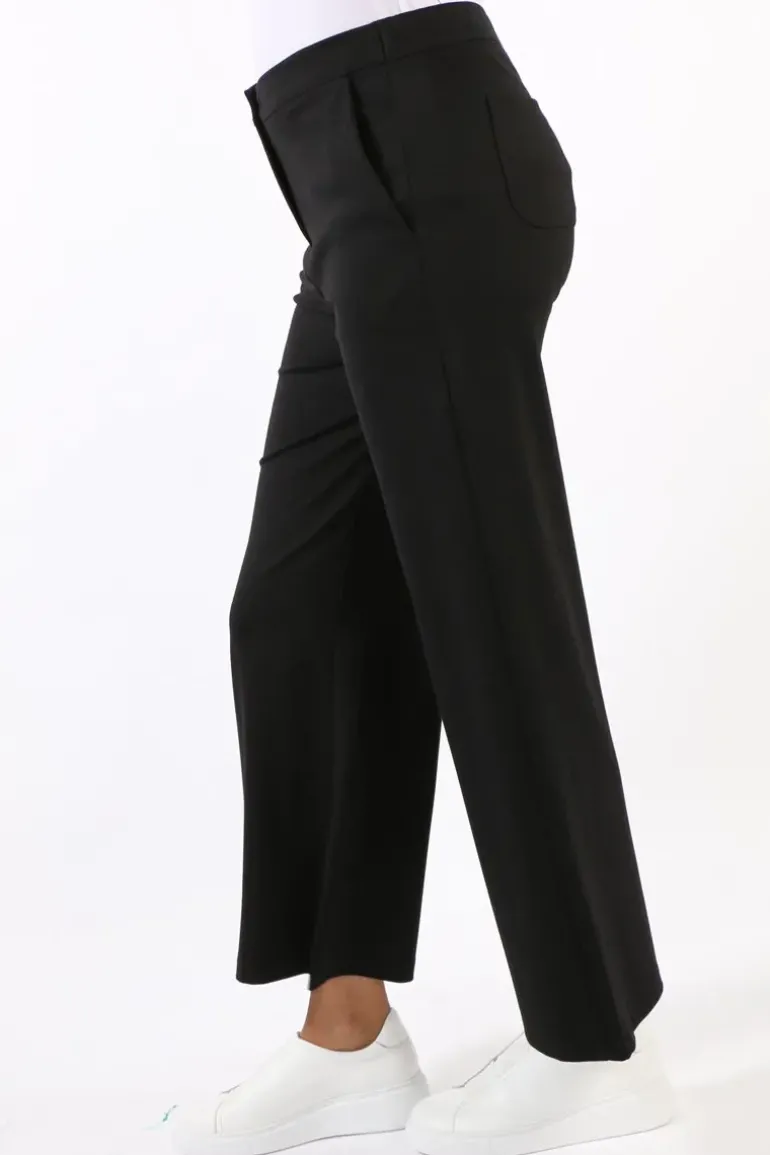 Funky Staff Wide Leg Trouser In Black