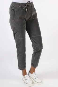 Funky Staff You 2 Velvet Pant In Carbon