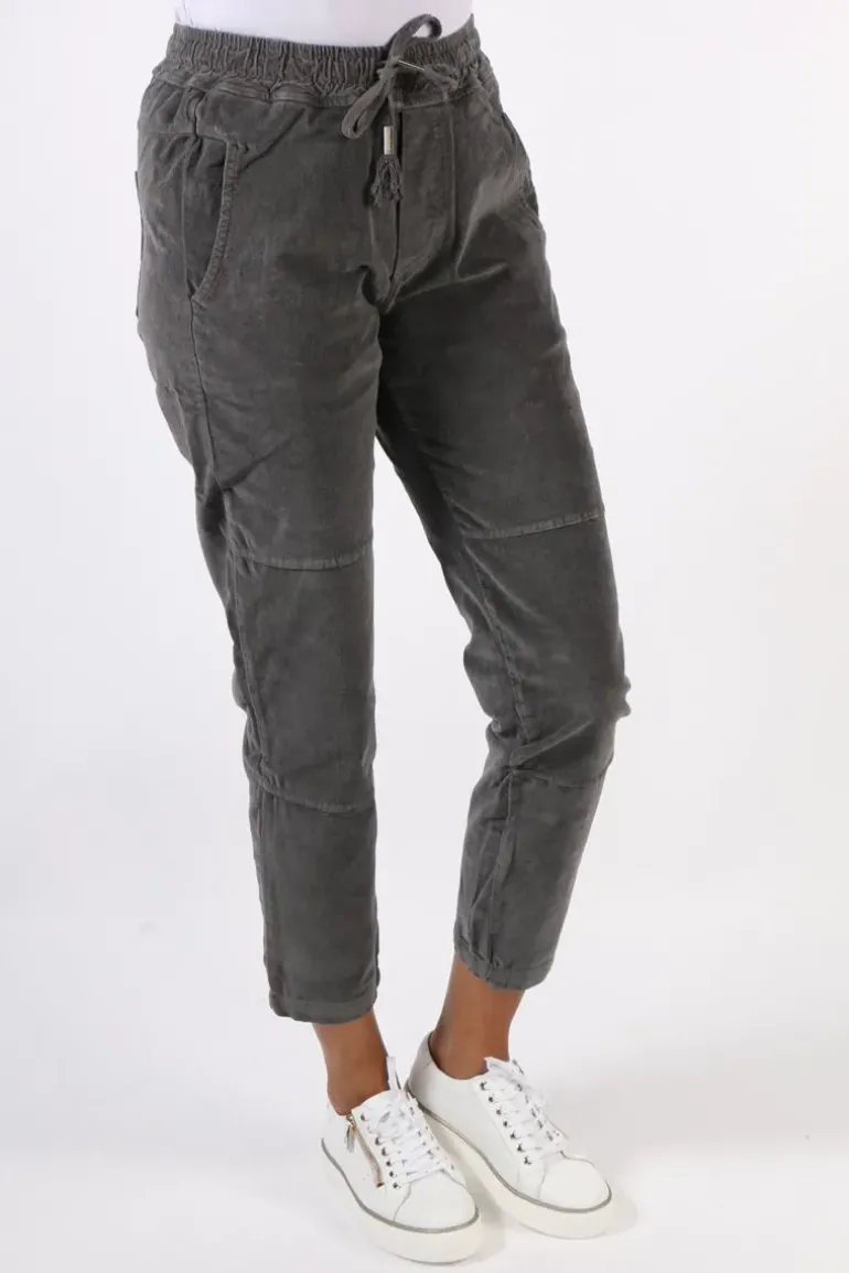 Funky Staff You 2 Velvet Pant In Carbon