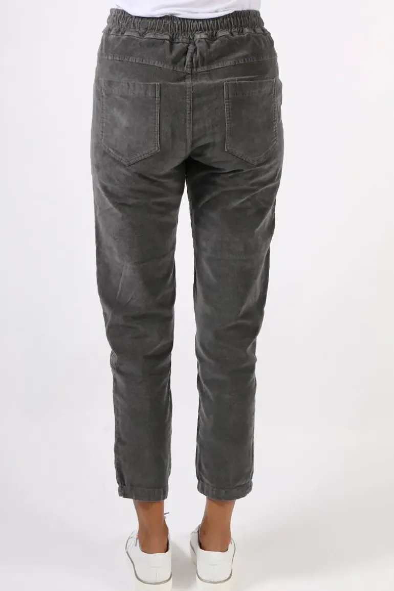 Funky Staff You 2 Velvet Pant In Carbon