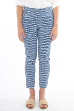 Geometric Print Benga Pant In Blue By Jump