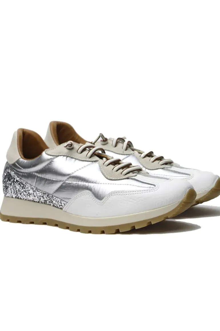 Glitter Coso Sneaker By Neo In White