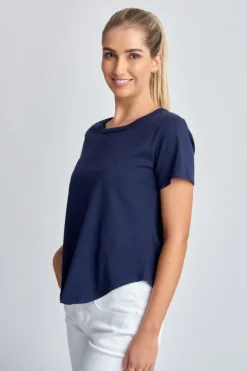Goondiwindi Cotton Slub Tee In Navy