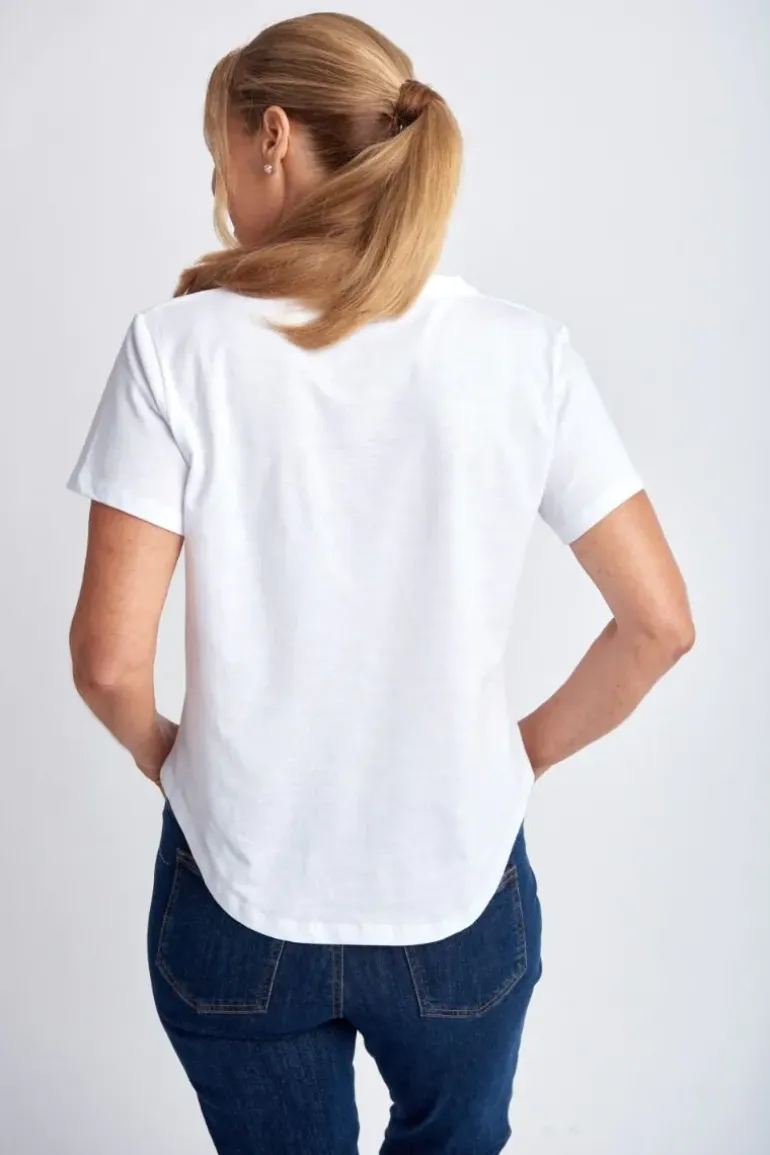 Goondiwindi Cotton Slub Tee In White