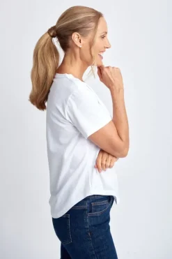 Goondiwindi Cotton Slub Tee In White