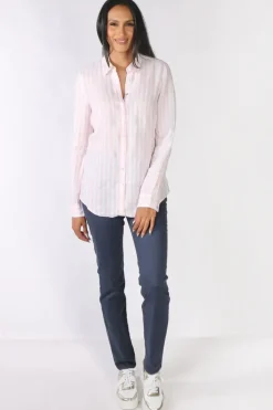 Goondiwindi Cotton Striped Shirt In Pink