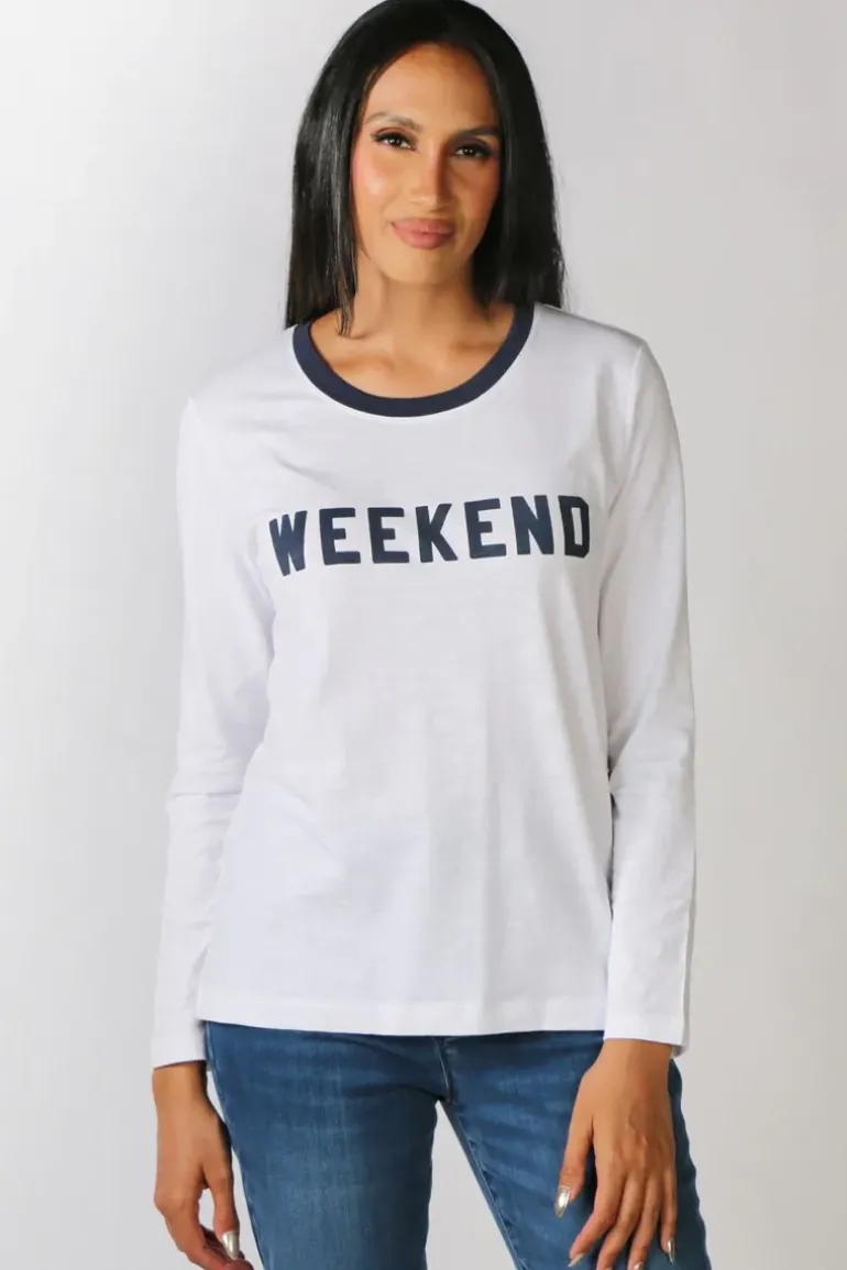 Goondiwindi Cotton Weekend Tee In Navy