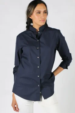Gujarat Shirt In Navy By Bagruu