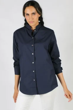 Gujarat Shirt In Navy By Bagruu