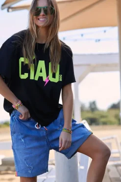 Hammill & Co Ciao Tee In Black