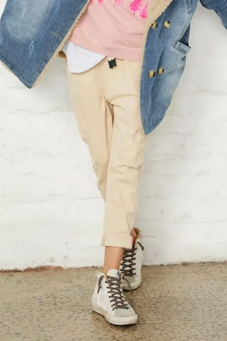 Hammill & Co Cotton Jean In Natural