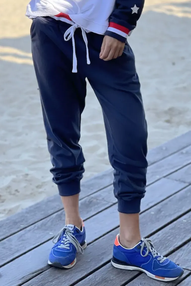 Hammill & Co Retro 76 Track Pant In Navy