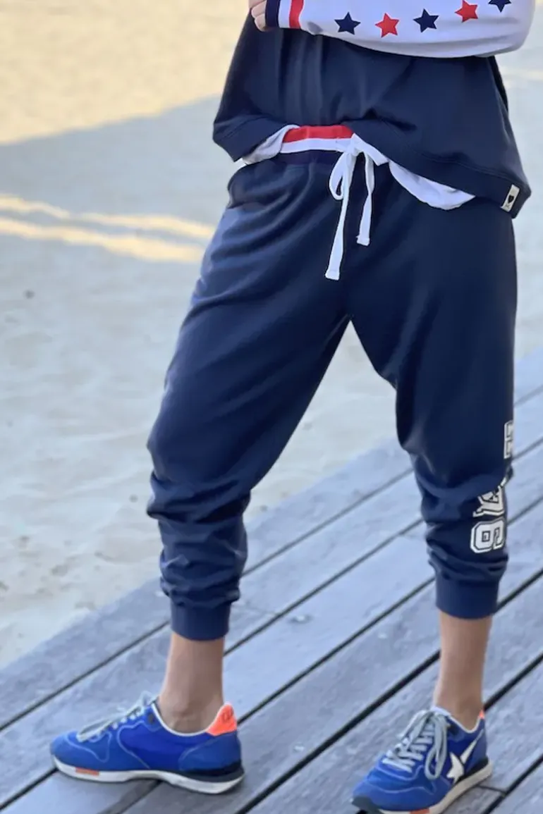 Hammill & Co Retro 76 Track Pant In Navy