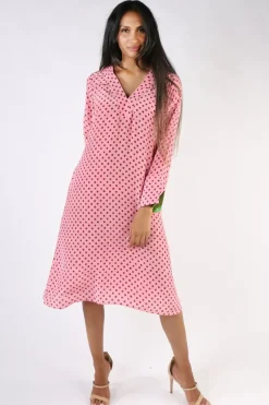 Harmonica Spot Dress By Anupamaa In Musk