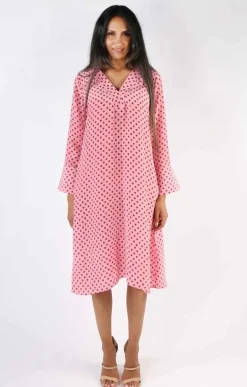 Harmonica Spot Dress By Anupamaa In Musk