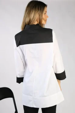 Harvey CB Shirt In White And Black