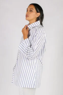 Harvey Stripe Shirt By Bagruu In White
