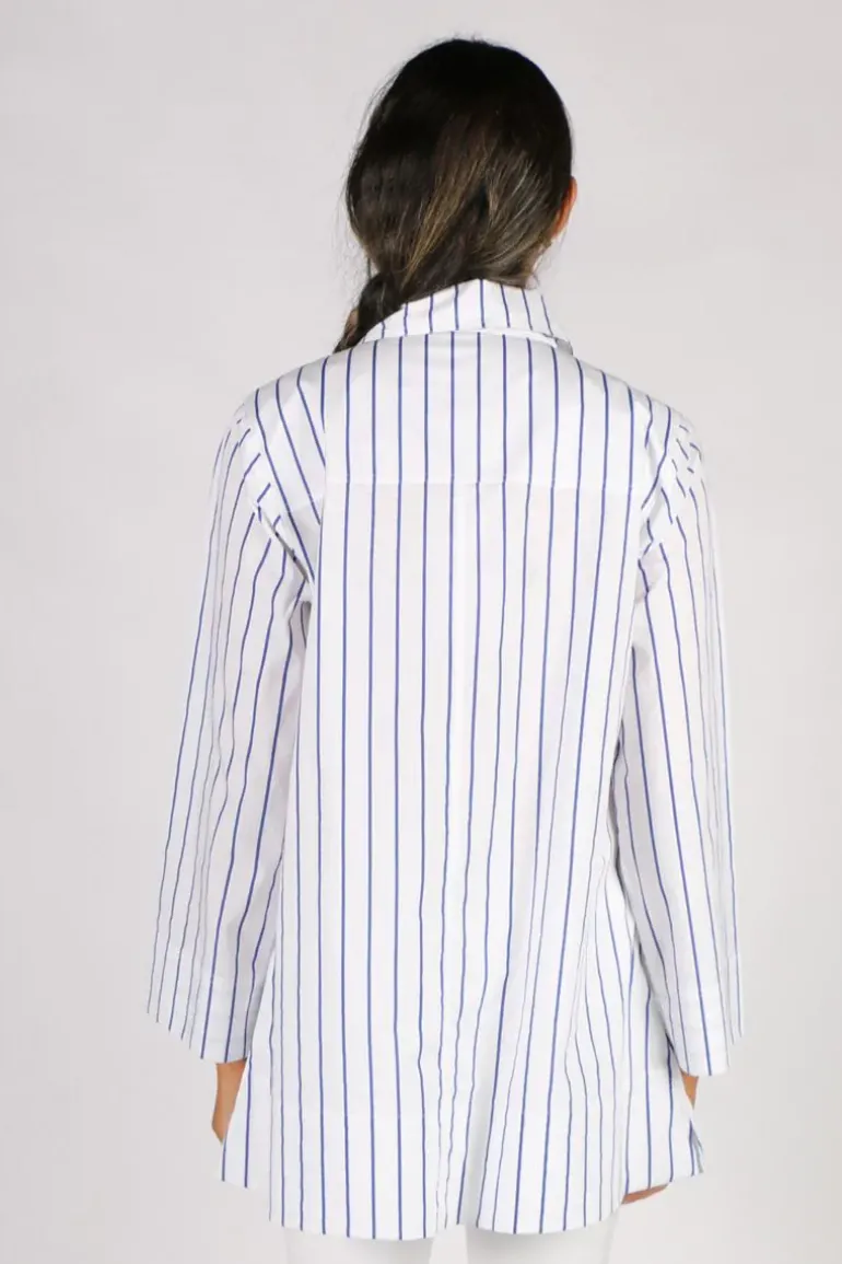 Harvey Stripe Shirt By Bagruu In White