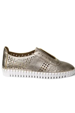 Hayley Sneaker By Juliette & Django In Champagne