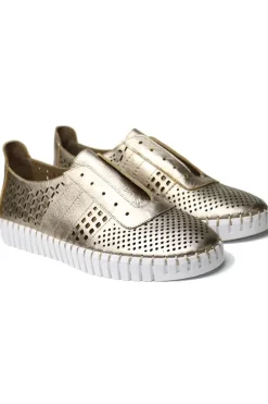 Hayley Sneaker By Juliette & Django In Champagne