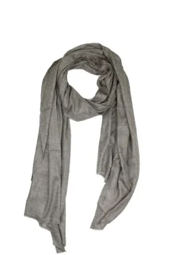 Humidity Melange Scarf In Grey