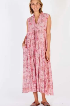 Ibisa San Diego Maxi Dress In Blossom