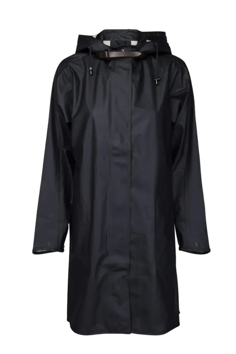 Ilse Jacobsen A Line Raincoat In Indigo