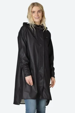 Ilse Jacobsen A Line Raincoat In Black