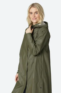 Ilse Jacobsen A Line Raincoat In Army
