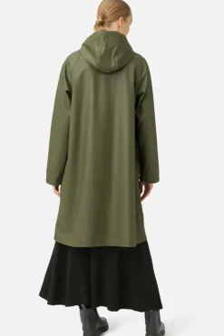 Ilse Jacobsen A Line Raincoat In Army