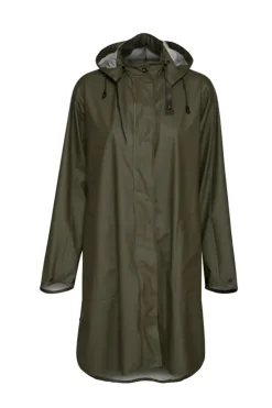 Ilse Jacobsen A Line Raincoat In Army