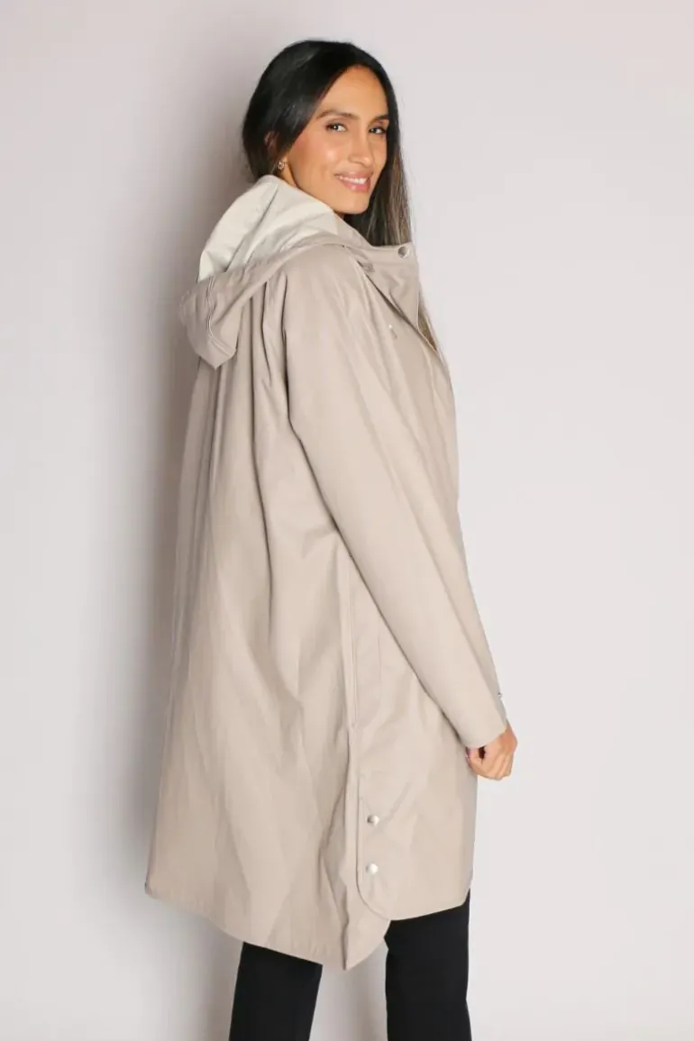 Ilse Jacobsen A Line Raincoat In Beige