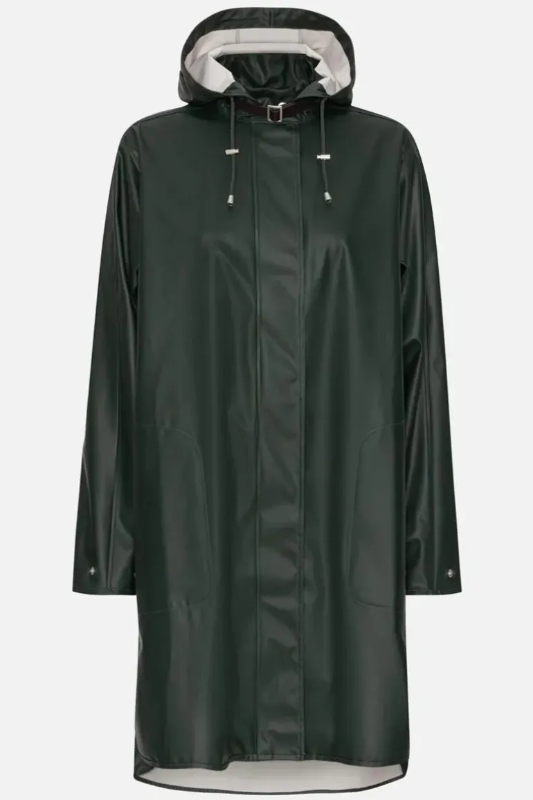Ilse Jacobsen A Line Raincoat In Beetle