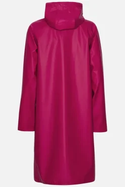 Ilse Jacobsen A Line Raincoat In Sangria