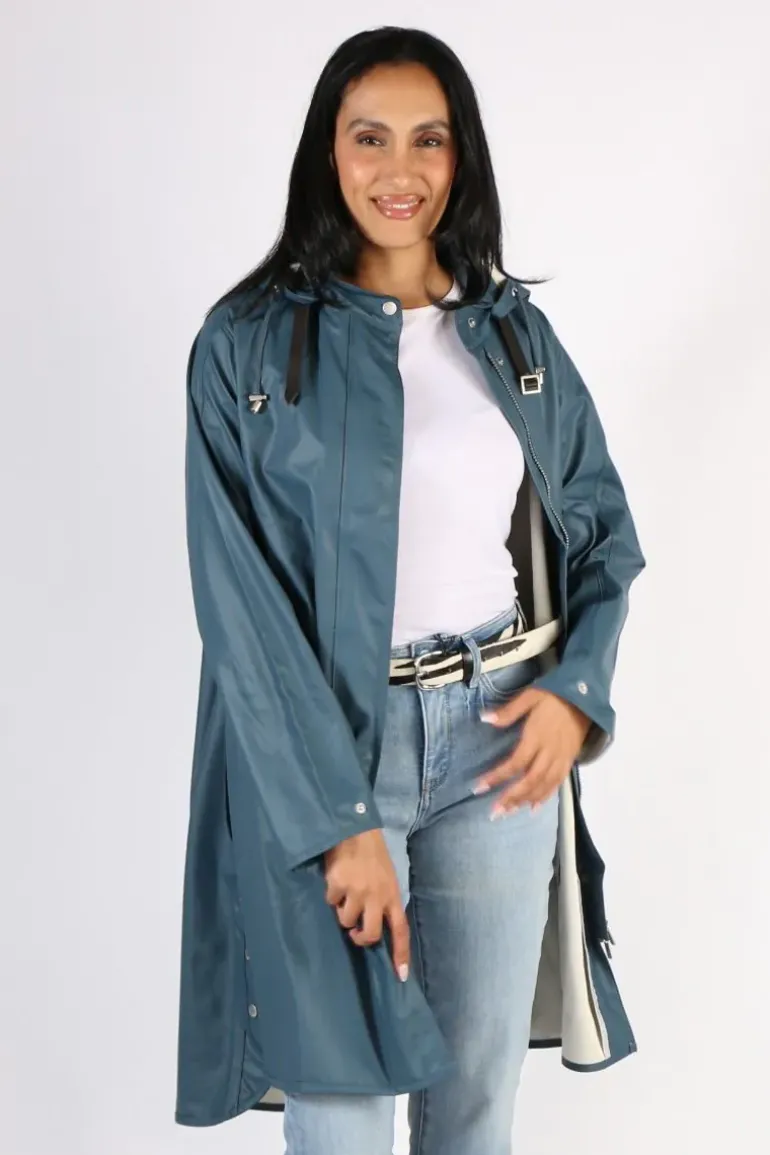 Ilse Jacobsen A Line Raincoat In Orion