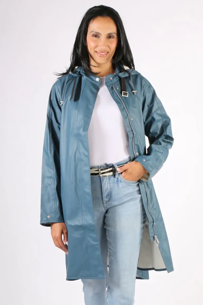 Ilse Jacobsen A Line Raincoat In Orion