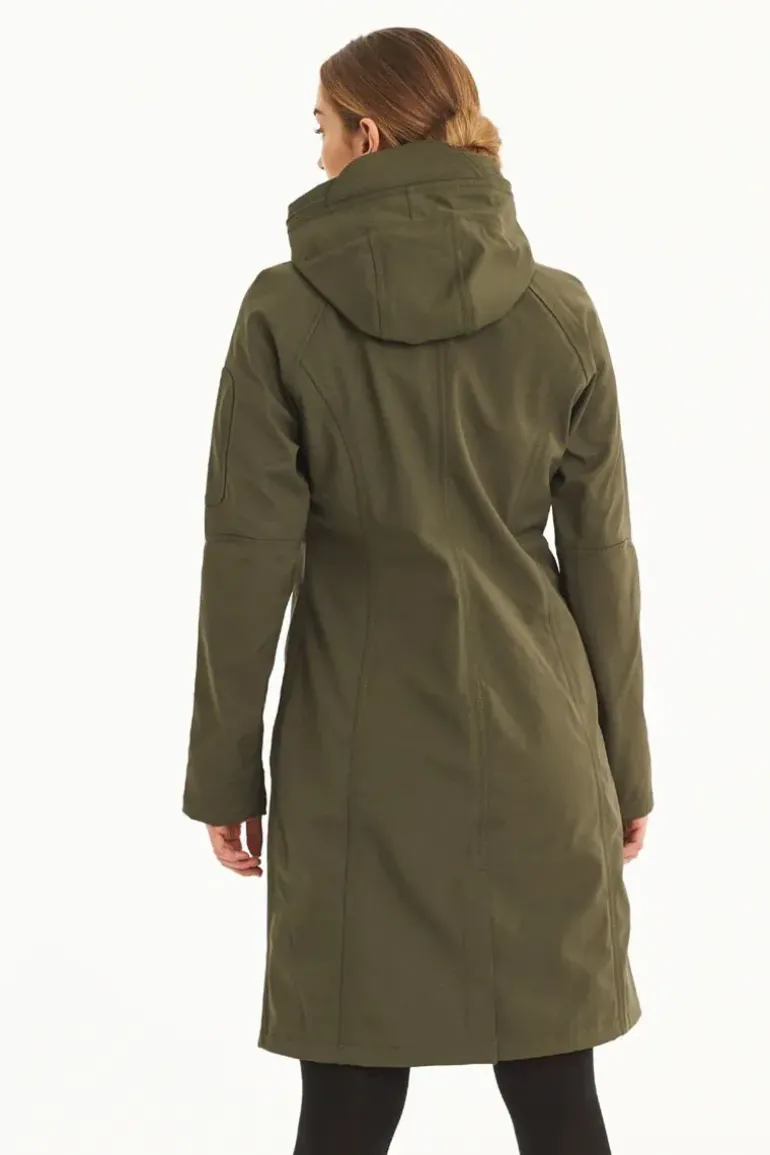 Ilse Jacobsen Classic Fleece Lined Raincoat In Army