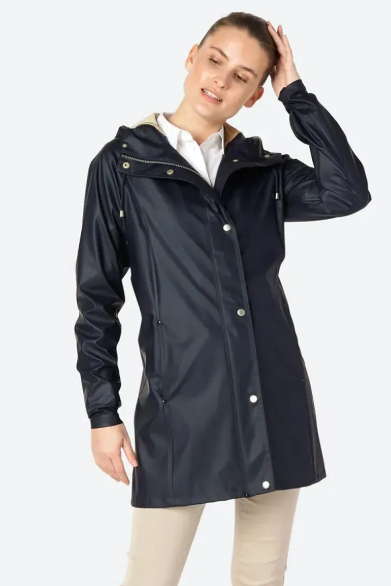 Ilse Jacobsen Classic Raincoat In Indigo
