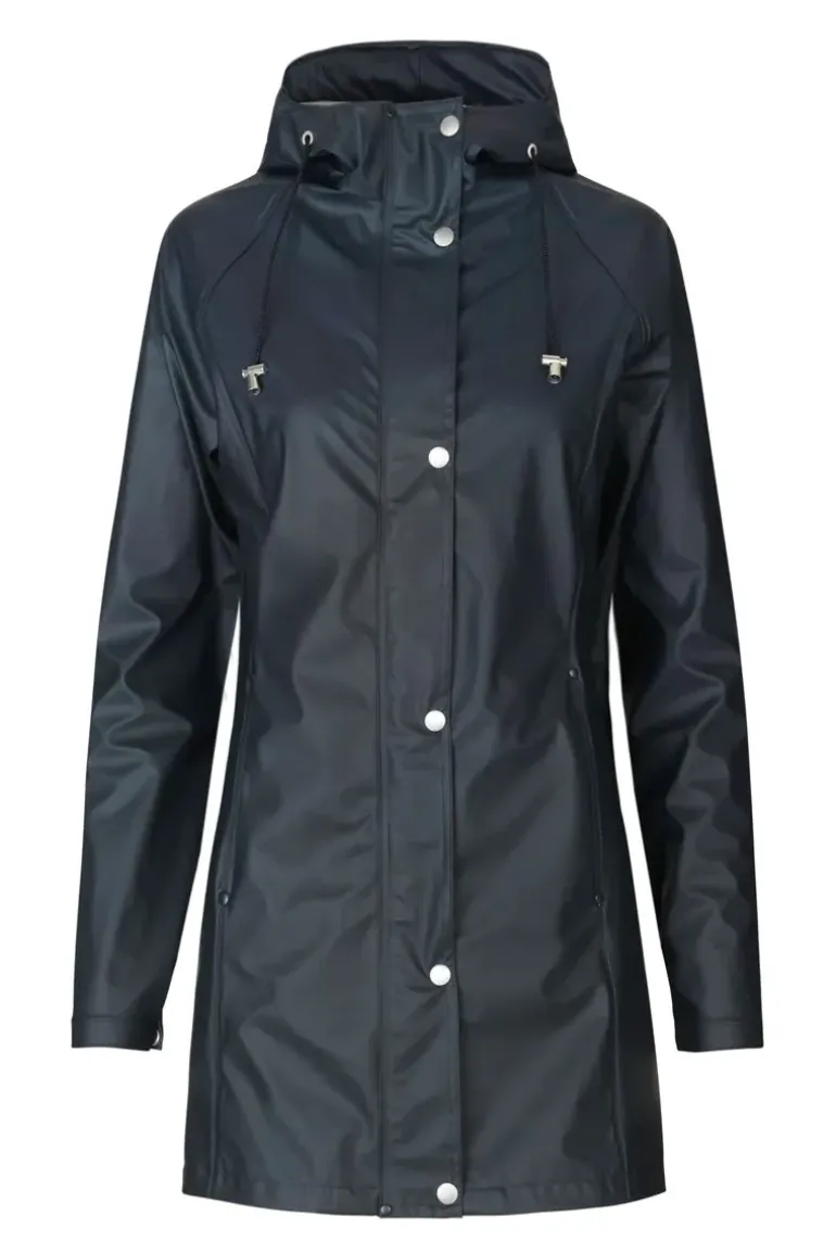 Ilse Jacobsen Classic Raincoat In Indigo