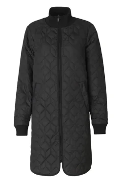 Ilse Jacobsen Quilt Padded Coat In Black