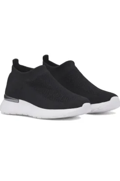 Ilse Jacobsen Tulip Knitted Sneaker In Black