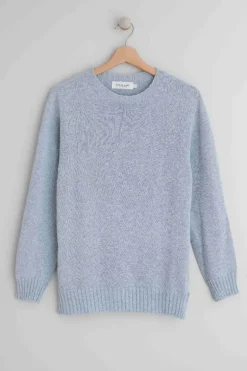 Indi & Cold Cotton Knit Sweater In Blue
