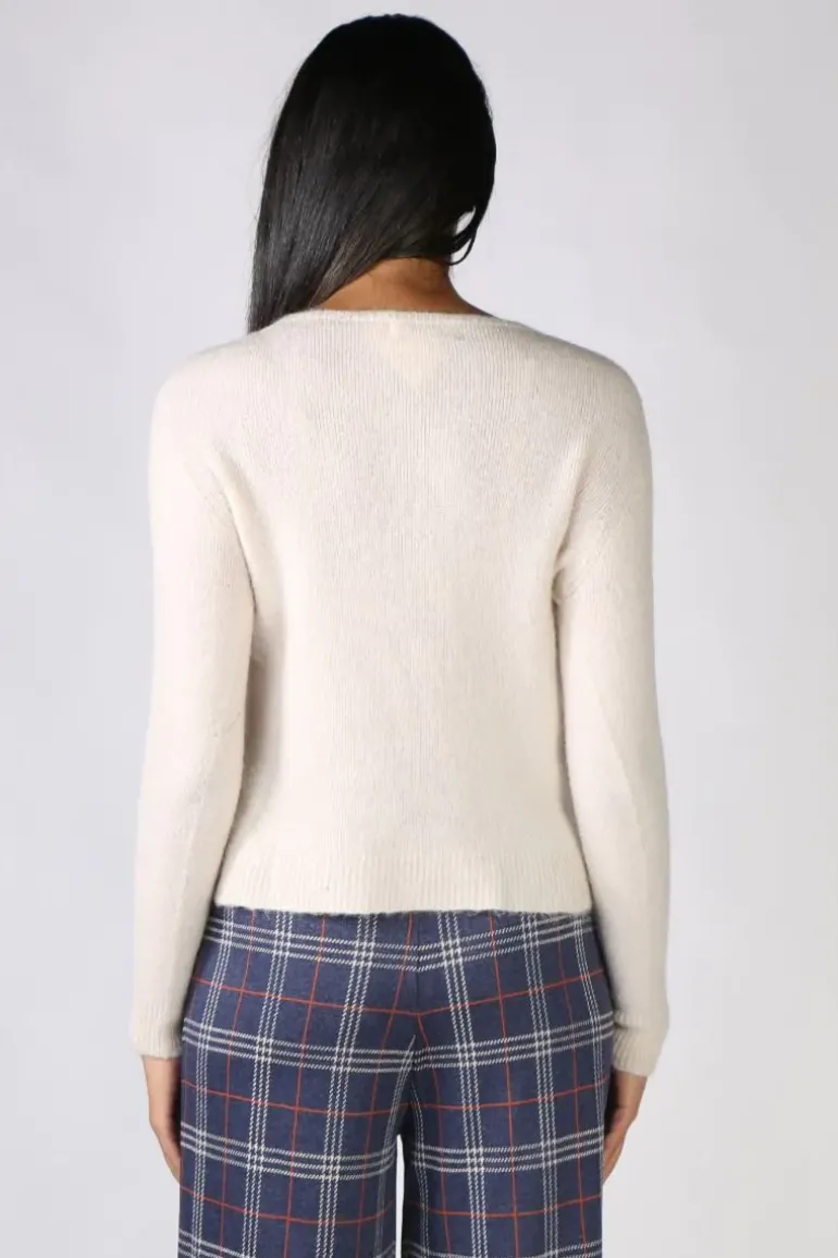 Indi & Cold Emily Knit Jumper In Beige