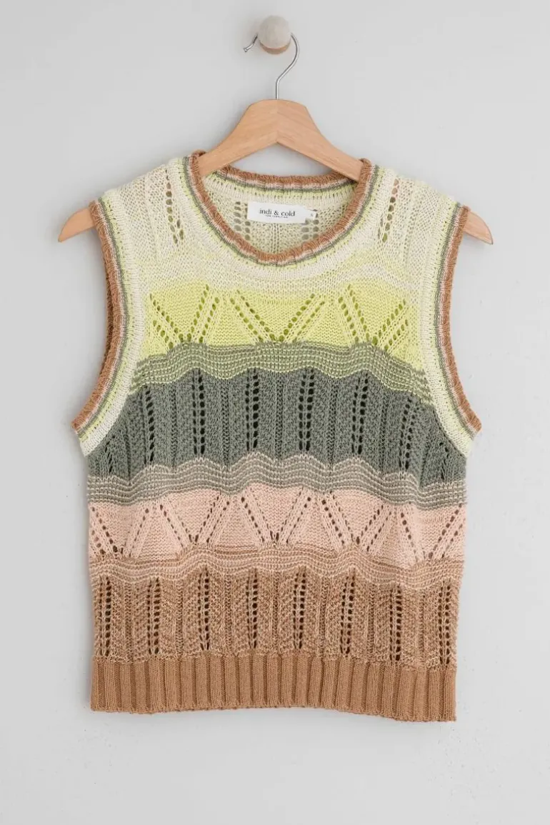 Indi & Cold Multi Crochet Vest